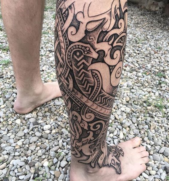Tatuajes en la pierna para hombres con los mejores diseños